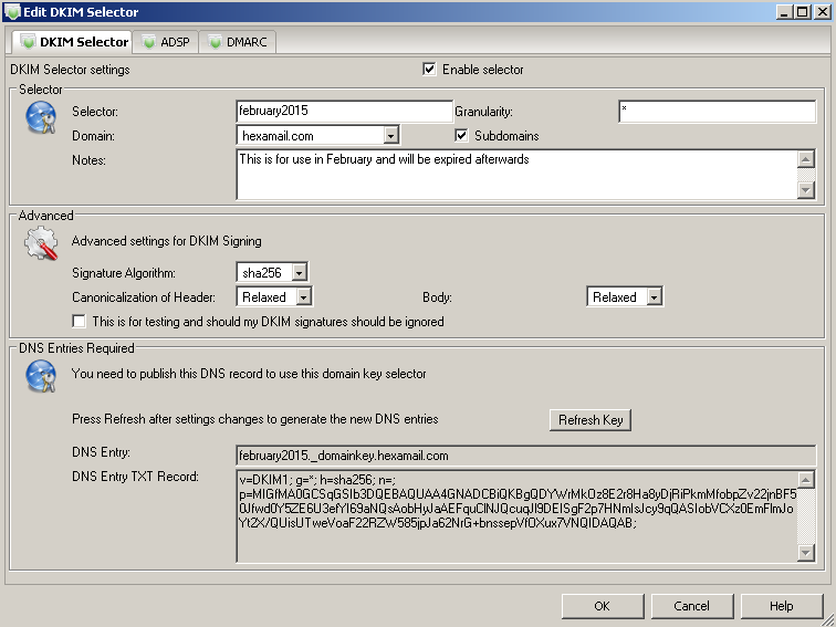 Generating a DKIM key for your domain